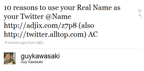 Promocionando Alltop en Twitter